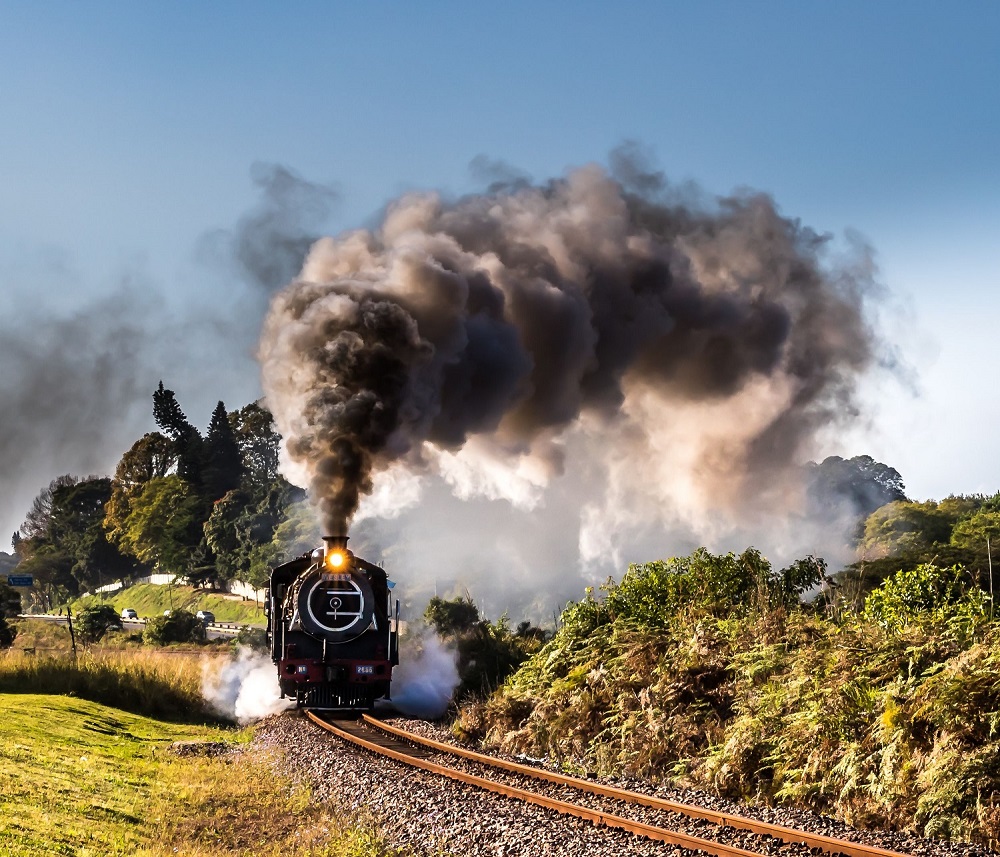 Wesley in action - enjoy a nostalgic train ride with Umgeni Steam Railway. Pic Graham Gillett.
