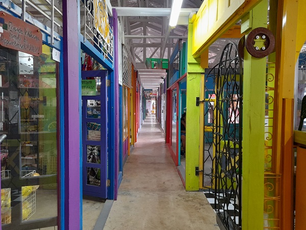 The colourful airy retail arcade in Décor Art Community Centre.