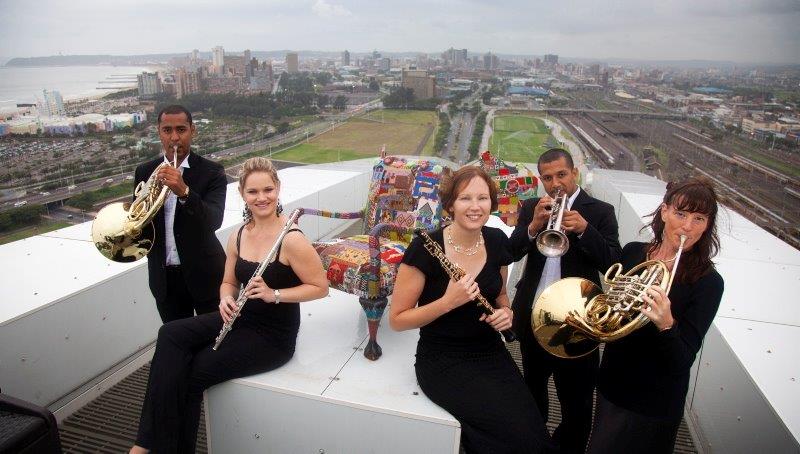 Members of the KZN Philharmonic and the Dream Chair.