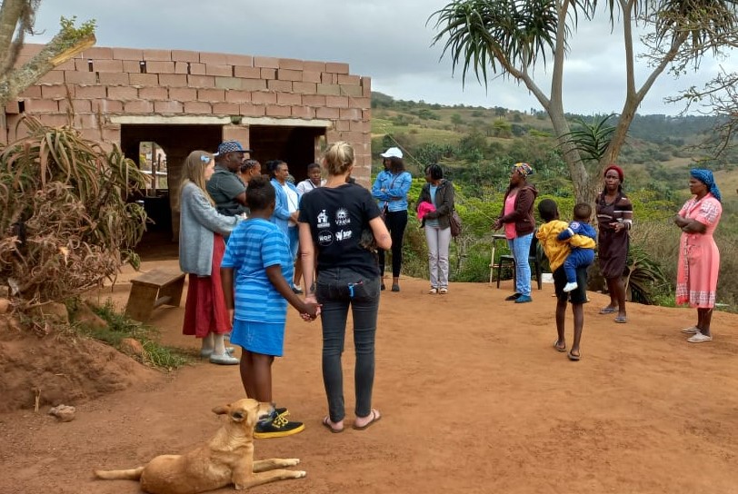 Gogo Zama explains her feeding programme in Molweni