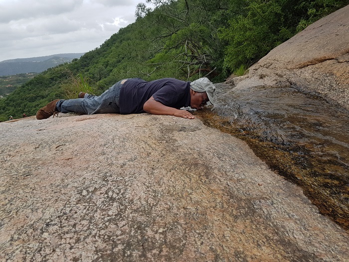 Fresh water to quench a hiker's thirst after a walk through Molweni.